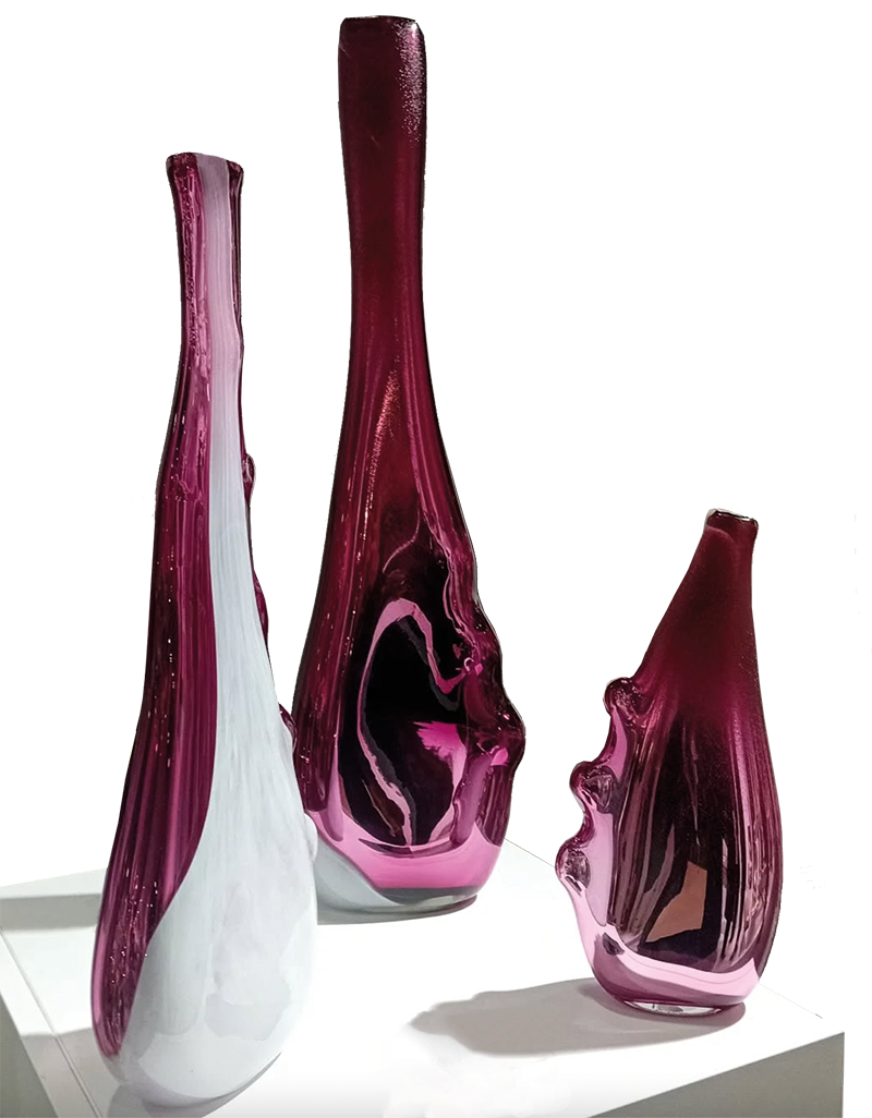 Guillaume Roux vases de verre